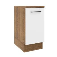Balcão Agata 35 Cm 1 Porta - Rustic/branco Rustic/branco - 1