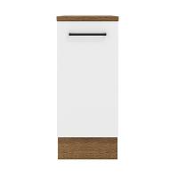 Balcão Agata 35 Cm 1 Porta - Rustic/branco Rustic/branco - 6