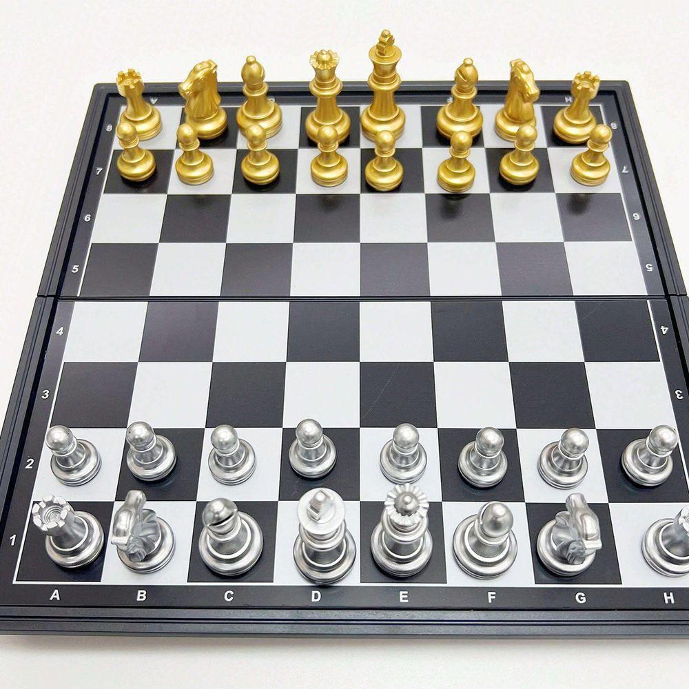 Tabuleiro De Xadrez Dobrável Magnético Educacional - 3