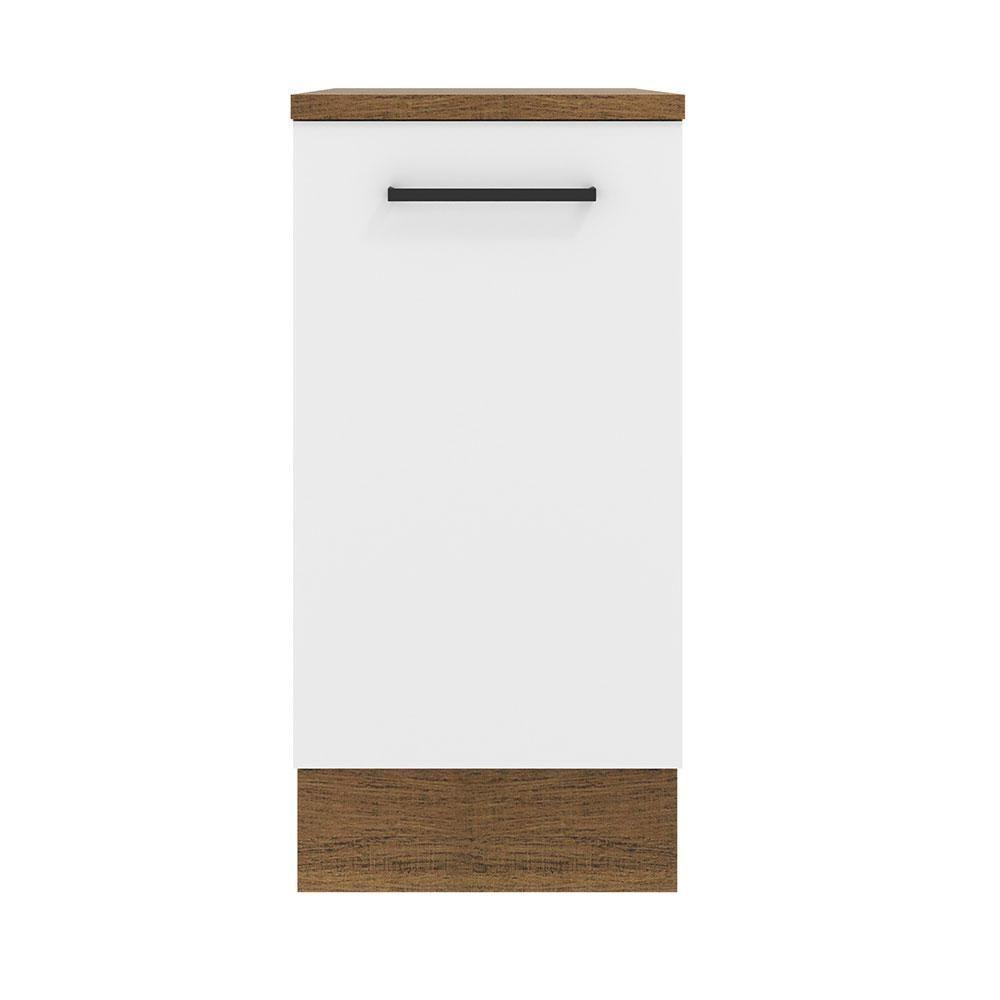Balcão Agata 40 Cm 1 Porta - Rustic/branco Rustic/branco - 6
