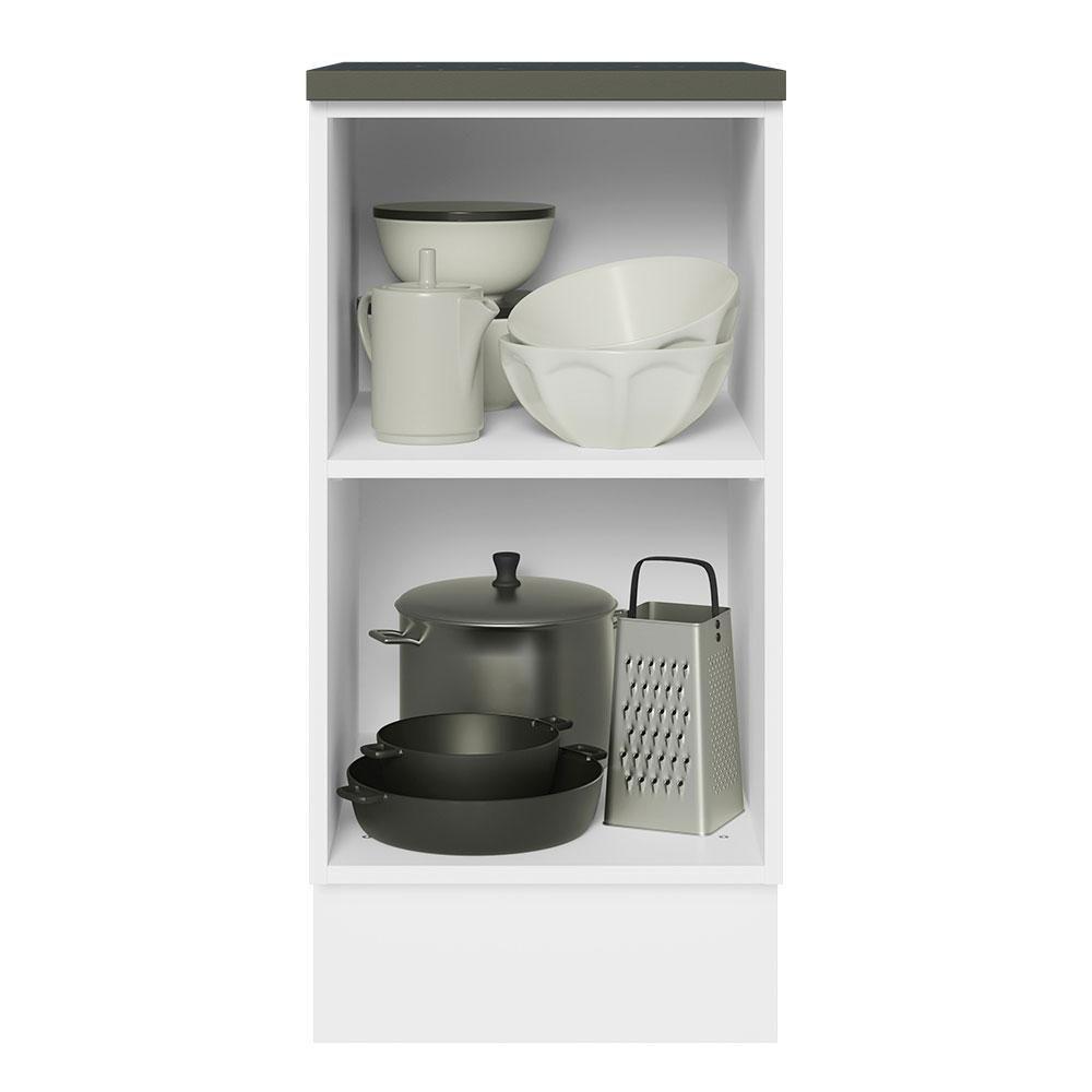 Balcão Acordes 100% Mdf 60cm 1 Porta Branco Rustic - 10