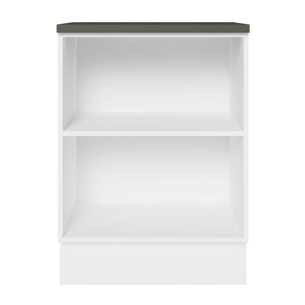 Balcão Acordes 100% Mdf 60cm 1 Porta Frente Branco Brilho - 5