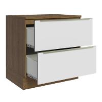 Balcão 80Cm 2GVT Rustic/Branco Veludo Lux Madesa Rustic - 9