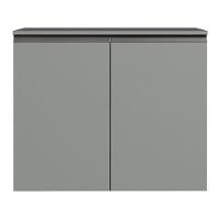 Balcão 80 Cm 2 Portas Suspenso Cinza Nice Madesa Cinza