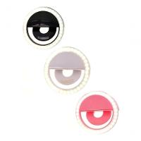 Luz Selfie Ring Light Clipe Anel Led Flash Celular Universal Azul - 2