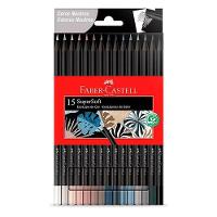 Lápis De Cor Ecolápis Supersoft 120715softcn 15 Cores Neutras - Faber Castell - 1