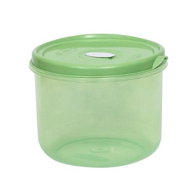 Pote Redondo 11cm De Altura Para Microo-ndas E Freezer Com Válvula 1,75l - Linha Wave Plasvale Branco