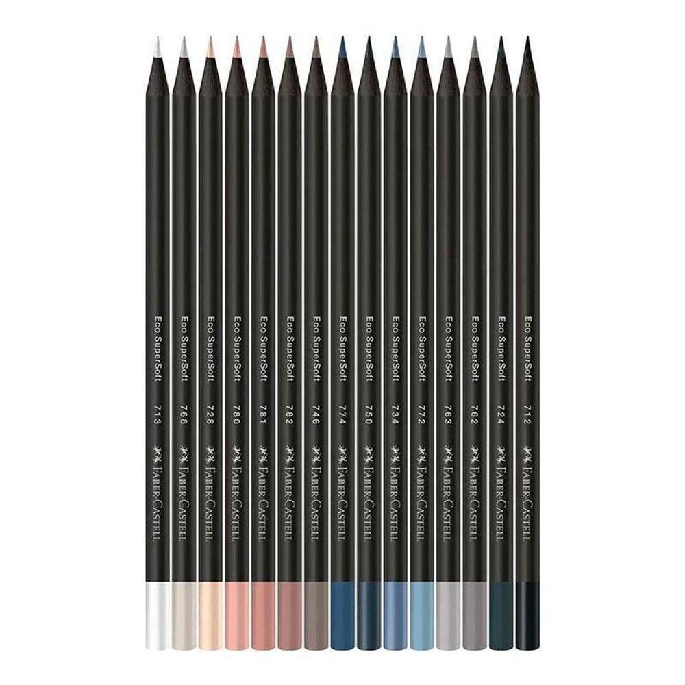 Lápis De Cor Ecolápis Supersoft 120715softcn 15 Cores Neutras - Faber Castell - 2