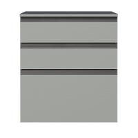 Balcão 60 Cm 3 Gavetas Suspenso Cinza Nice Madesa Cinza - 8