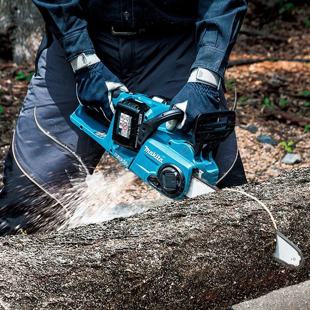 Motosserra Sem Fio 36v Com 4 Baterias Carregador Duplo Maleta Sabre Corrente Duc353z Kit Makita 220V - 2