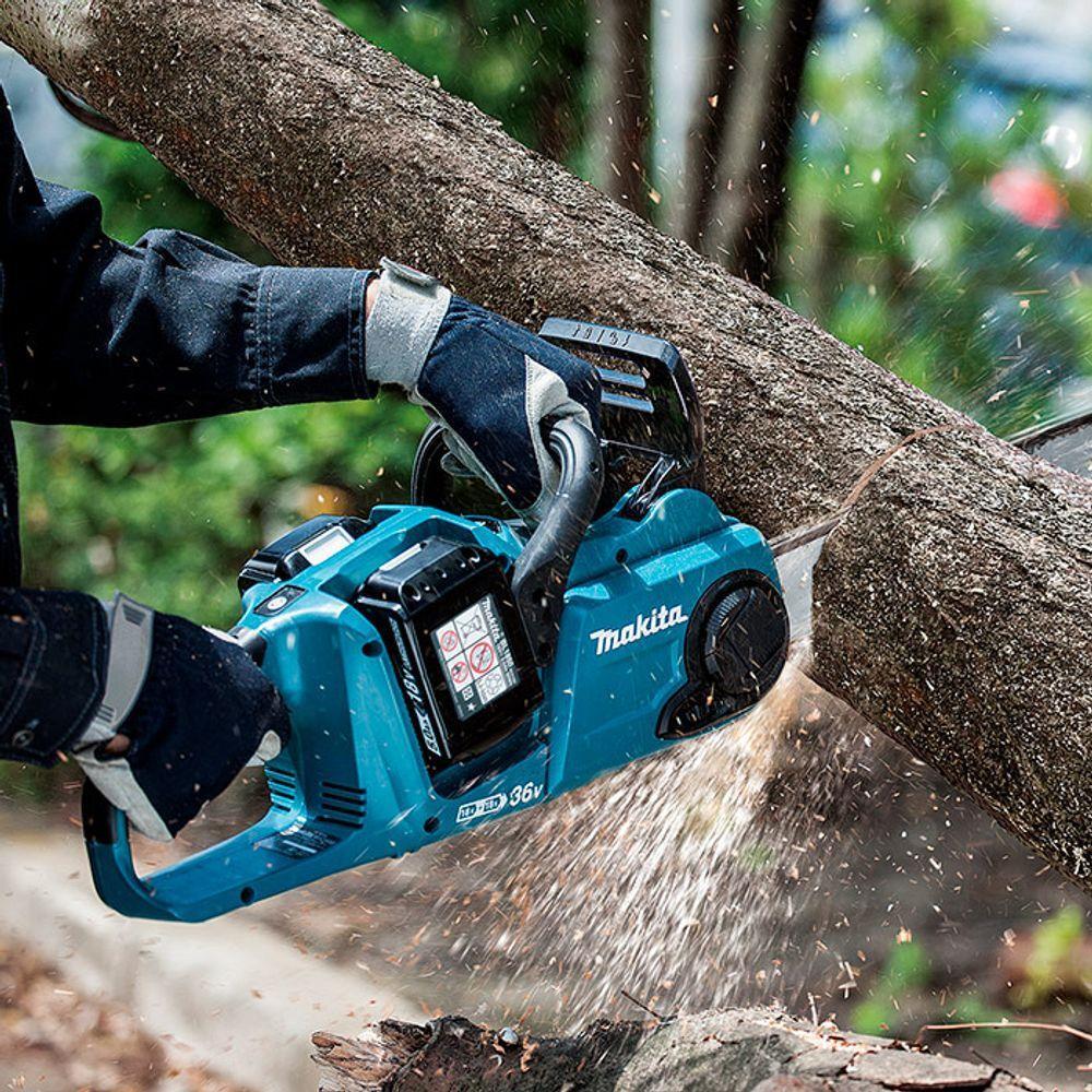 Motosserra Sem Fio 36v Com 4 Baterias Carregador Duplo Maleta Sabre Corrente Duc353z Kit Makita 220V - 5