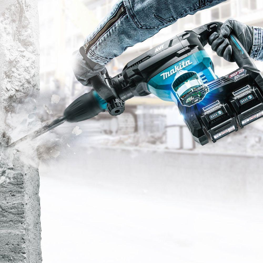 Martelo Rompedor Sds Max Sem Fio 40v 1900 Impactos Por Minuto Força 20,9j Aws Hm002gz03 Makita - 1