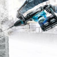 Martelo Rompedor Sds Max Sem Fio 40v 1900 Impactos Por Minuto Força 20,9j Aws Hm002gz03 Makita - 1