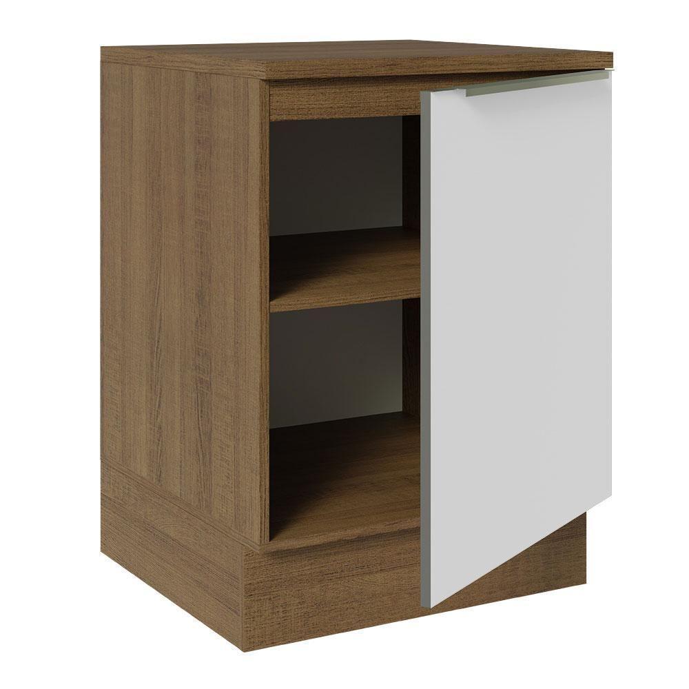 Balcão 60Cm 1PTA Rustic/Branco Veludo Lux Madesa Rustic - 7