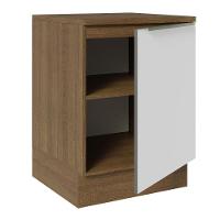 Balcão 60Cm 1PTA Rustic/Branco Veludo Lux Madesa Rustic - 7