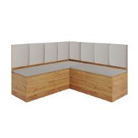 Canto Alemão Com Baú Liebe Veludo Viero Madeirado/off White - 1