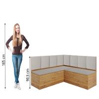 Canto Alemão Com Baú Liebe Veludo Viero Madeirado/off White - 5