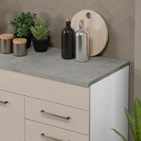 Balcão Gabinete De Pia 150 Cm 2 Gavetas 2 Portas (com Tampo) Branco/crema Agata Madesa Branco/crema - 5