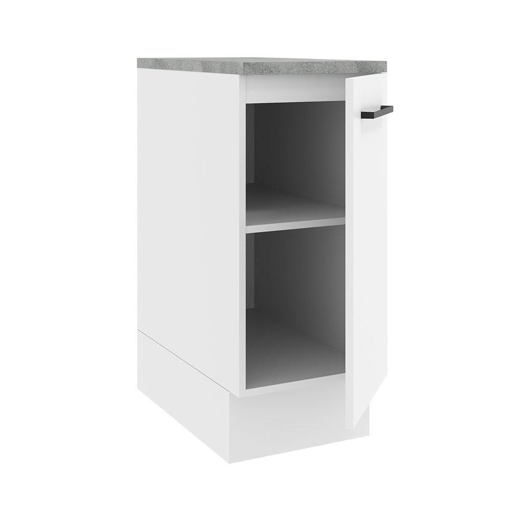 Balcão Madesa Agata 35 Cm 1 Porta - Branco Rustic/branco - 8