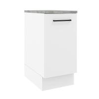 Balcão Madesa Agata 35 Cm 1 Porta - Branco Rustic/branco - 1