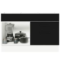 Balcão Gabinete De Pia 120 X 60 Cm 1 Porta 2 Gavetas Branco - 9