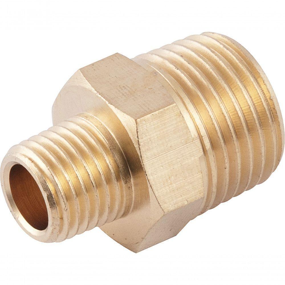 Adaptador Niple Red 1-2x1-4" Npt Latão Macho-macho Vonder - 3