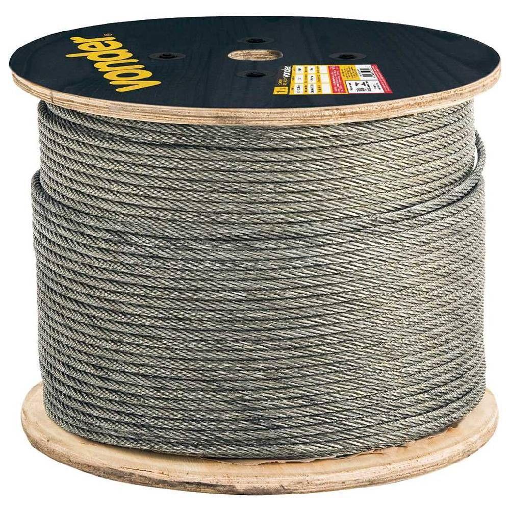 Cabo De Aço Af 1-8" Alma De Fibra 6x7 Galv Com 100m Vonder - 2