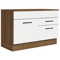 Balcão Gabinete De Pia 120 X 60 Cm 1 Porta 2 Gavetas Rustic - 1