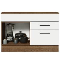 Balcão Gabinete De Pia 120 X 60 Cm 1 Porta 2 Gavetas Rustic - 9