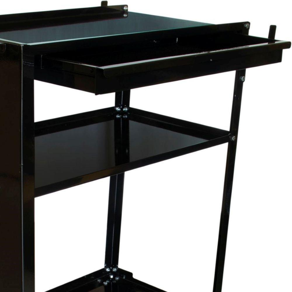 Carrinho Para Solda Capacidade De 80kg Com Três Prateleiras Gaveta E Pintura Epóxi Csl-80g - 7