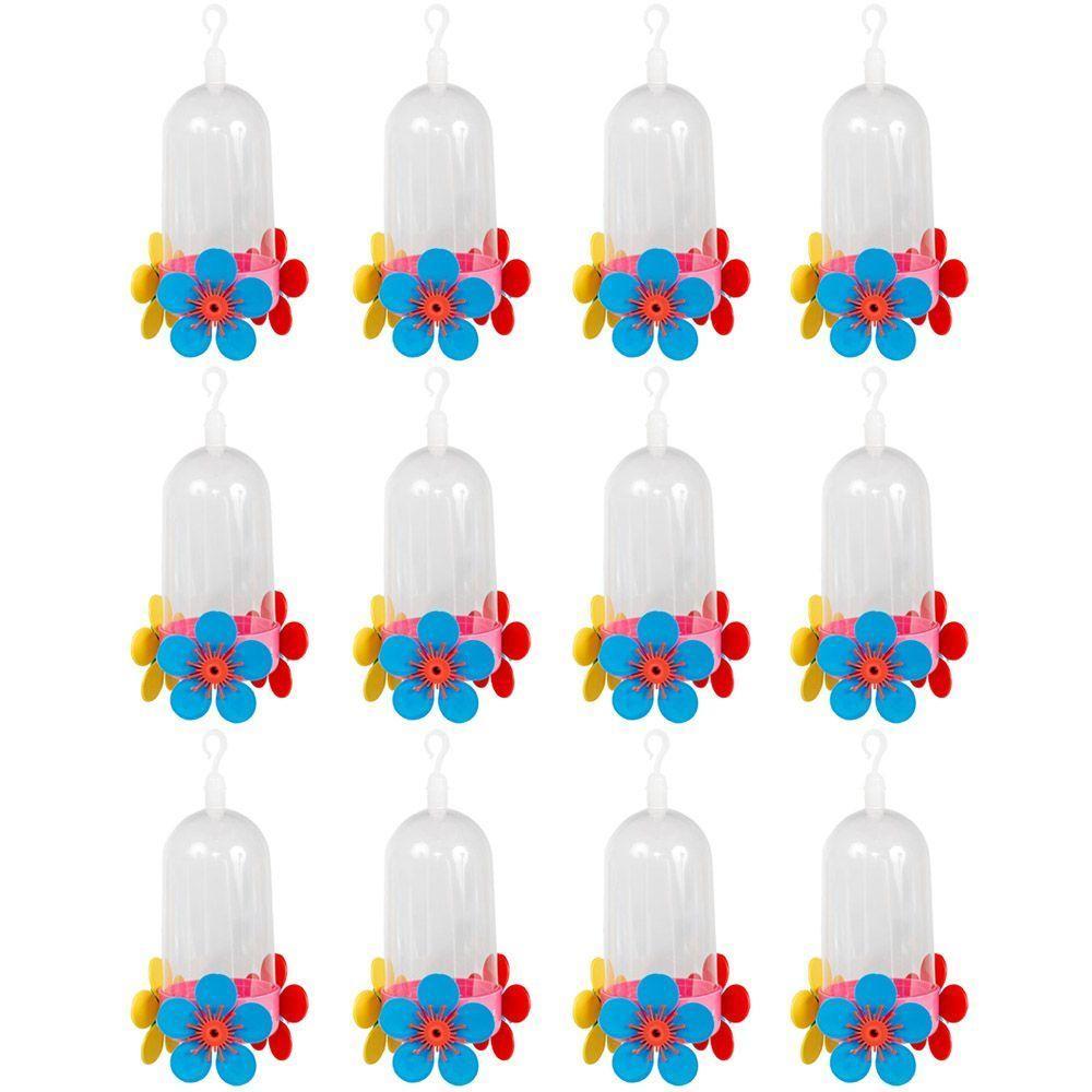 Bebedouro Beija-flor Simples 300ml Kit 12 Unidades - 1