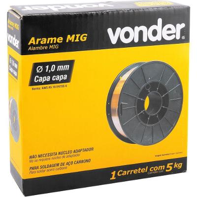 Arame Mig 1,0 Mm Carretel 5 Kg Vonder