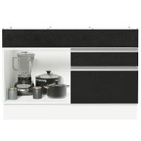 Balcão Gabinete De Pia 120 X 60 Cm 1 Porta 2 Gavetas Branco - 8