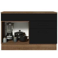 Balcão Gabinete De Pia 120 X 60 Cm 1 Porta 2 Gavetas Rustic - 9