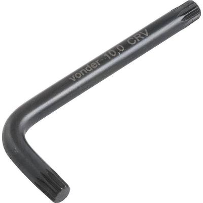 Chave Multidentada 12mm Tipo L Curta Cromo Vanádio - Vonder