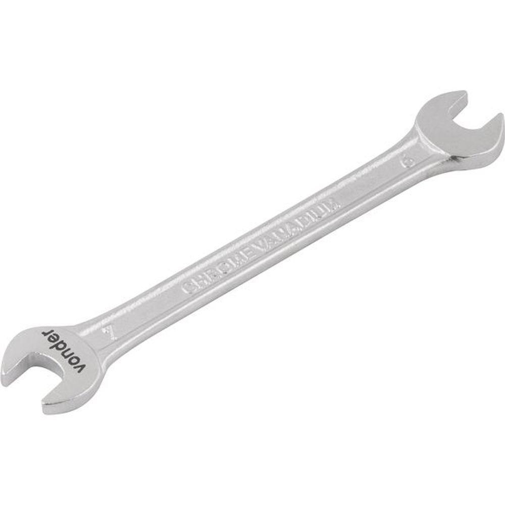 Chave Fixa 06x07mm Cromo Vanádio Fosco Cartela Vonder - 1