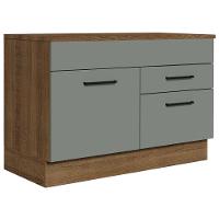 Balcão Gabinete De Pia 120 X 60 Cm 1 Porta 2 Gavetas Rustic - 1