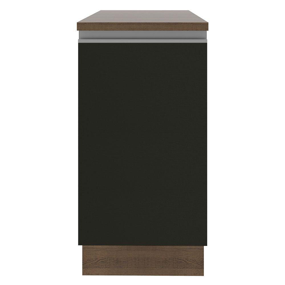 Balcão Glamy 40cm 1 Porta Rustic Preto - 8