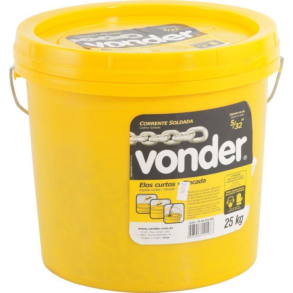 Corrente 5-8 Curta Zincada Balde Plástico Com 50 Kg Vonder - 2
