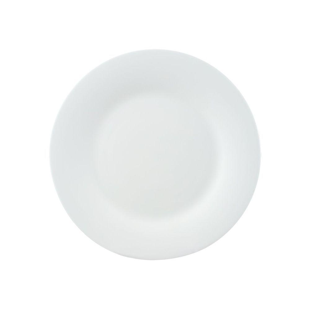 Conjunto 4 Pratos De Sobremesa Em Vidro Opalino Branco - 2