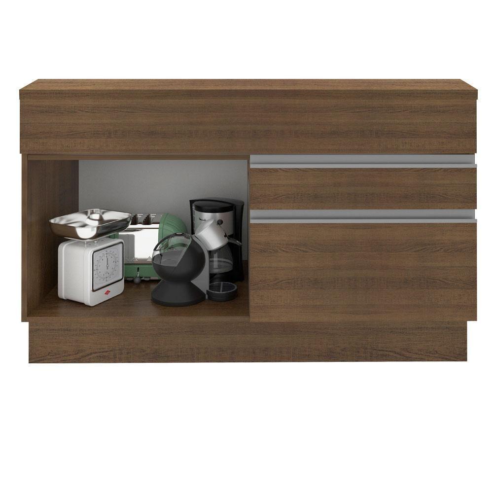 Balcão De Pia Madesa Glamy 1 Porta E 2 Gavetas Rustic - 2