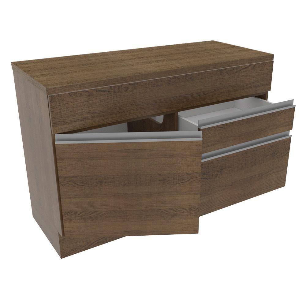 Balcão De Pia Madesa Glamy 1 Porta E 2 Gavetas Rustic - 4
