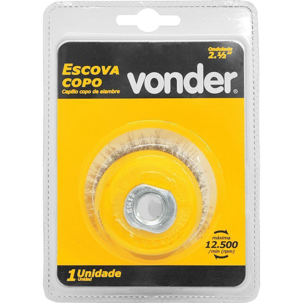 Escova Tipo Copo 2.1-2 Ondulada Vonder - 2