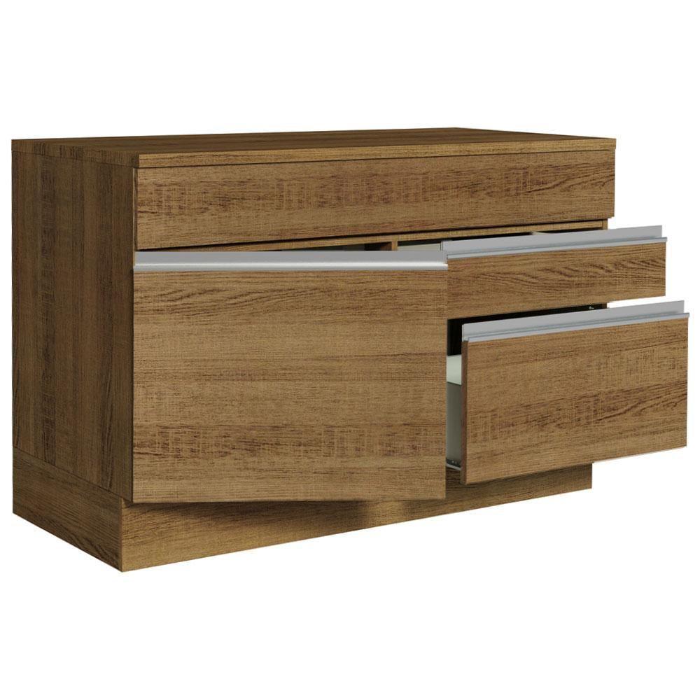 Balcão Gabinete De Pia 120 X 60 Cm 1 Porta 2 Gavetas Rusti - 7