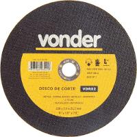 Disco Corte 228,6x3,0x22,22 2 Telas Aço Carbono Vdr0 Vonder - 1