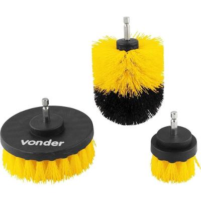 Escovas Rotativas Para Paraf-furad Com 3 Peças Vonder