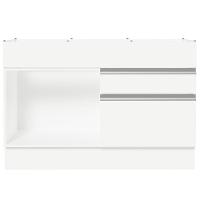 Balcão Gabinete De Pia 120 X 60 Cm 1 Porta 2 Gavetas Branc - 2