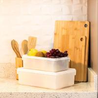 Kit 6 Caixas Herméticas Plásticas Empilháveis 11l Branco - 3