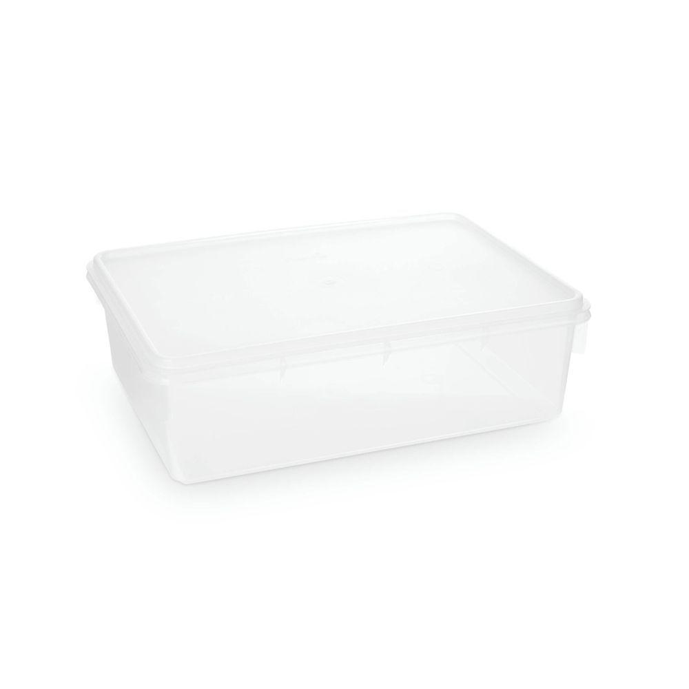 Kit 6 Caixas Herméticas Plásticas Empilháveis 6,5l Transparente - 2