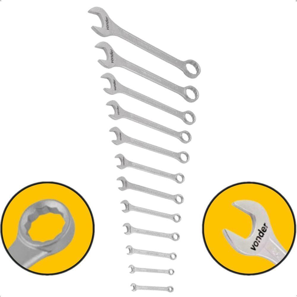 Jogo De Chaves Combinadas Vonder 12 Peças 6-32mm Cromo Vanádio - 3